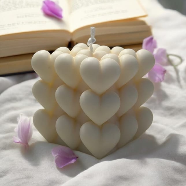 Vela de soja Corazón